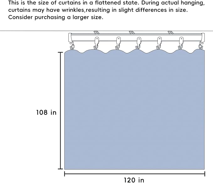 Room Divider Curtains Total Blackout Privacy Curtain Panel Room Thermal Insulated Noise Reduction Curtains for Bedroom Window Living Room Ceiling Track Curtain W 10 ft × H 9 ft Black