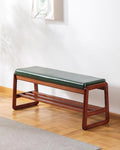 Shoe Rack Bench, Solid Wood Entryway Bench(Green-39.4")