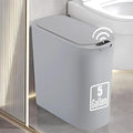 TIPGO 5 Gallon Motion Senor Bathroom Trash Can with Lid, Automatic Garbage Can Touchless, Smart Plastic Waste Basket for Narrow Spaces, Bathroom, Office, Bedroom, Living Room (Gray)
