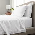 Cariloha Aloha Soft 2-Piece Sheet Set | White | Twin | Made from 100% Viscose derived from Bamboo | Introductory Sheet Line