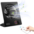 Small Desk Fan,VEMONT USB Table Fan,5000mAh Rechargeable Battery Fan,180°Tilt Folding Personal Portable Fan with Remote Control,Stepless Speed Strong Wind, Silent Hanging Fans for Home Office Desktop
