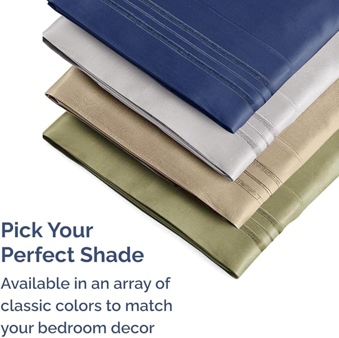 Queen Pillow Cases Set of 6 - Ultra Soft Hotel Quality Pillowcase Covers - Comfy, Cozy & Wrinkle Free - Shrink, Stain & Fade Resistant - Machine Washable Pillow Protectors - 6 Piece Set - French Grey