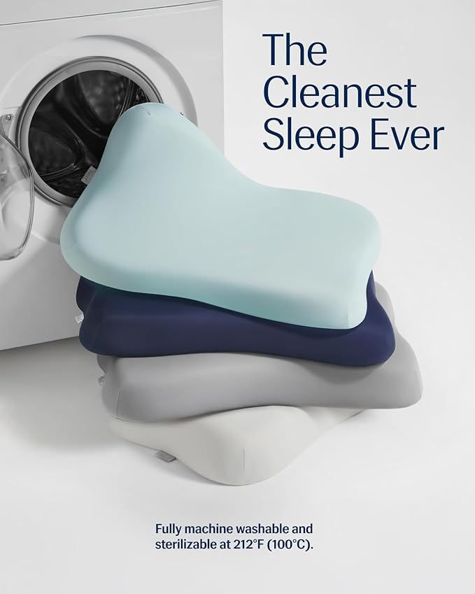 REST® Evercool® Cooling Pillow, Set of 2, Instant Cool-to-Touch Shell Fabric & Breathable Silicone Sponge Core for All-Night Temperature Regulation & Ergonomic Support, High, Arctic White