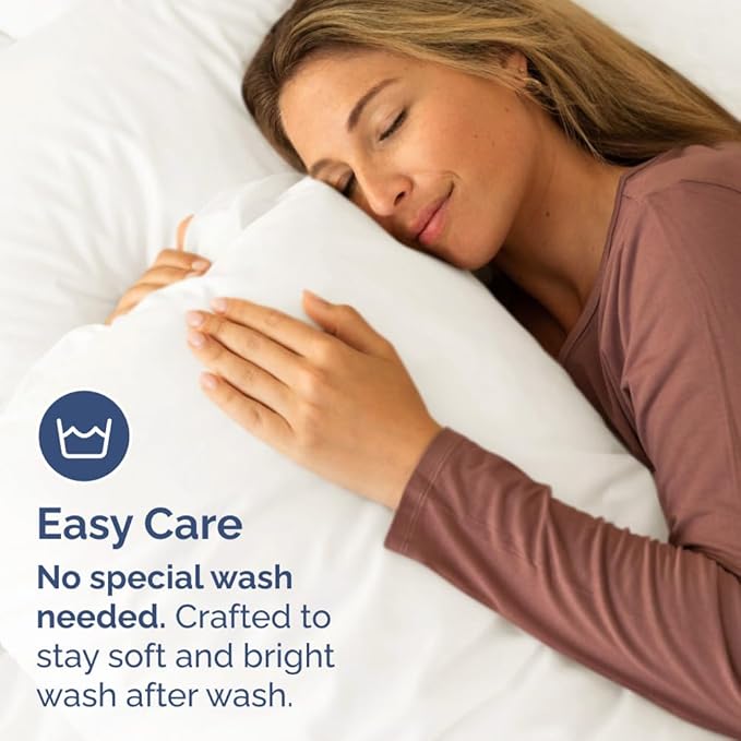 King Pillow Cases Set of 10 - Ultra Soft Hotel Quality Pillowcase Covers - Comfy, Cozy & Wrinkle Free - Shrink, Stain & Fade Resistant - Machine Washable Pillow Protectors - 10 Pcs Set - Antique White