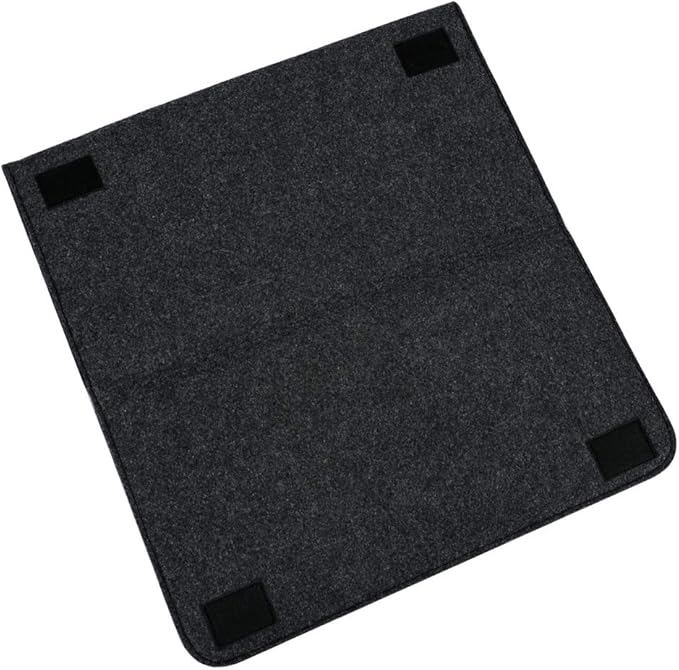 Bedside Caddy, 7 Pockets Large Size Bedside Organizer Caddy for Magazine Remotes Phone (17.3'' x 18.1'', Dark Grey)