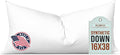 Pillowflex Synthetic Down Pillow Insert - 16x38 Down Alternative Pillow, Ultra Soft, Large Rectangle Body Sleeping Pillow, Kilim, Long, Back - 1 Decorative Pillow Form