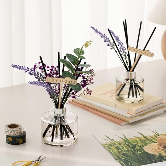 COCODOR Lavender Reed Diffuser/Garden Lavender / 6.7oz(200ml) / 1 Pack/Home Decor & Office Decor, Fragrance and Gifts