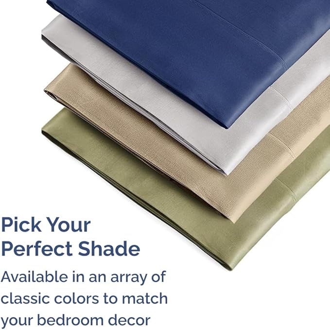 King Pillow Cases Set of 8 - Ultra Soft Hotel Quality Pillowcase Covers - Comfy & Wrinkle Free - Shrink, Stain and Fade Resistant - Machine Washable Pillow Protectors - 8 Piece Set - Heathered Grey
