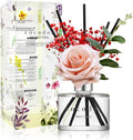 COCODOR Rose Flower Reed Diffuser/Black Cherry/6.7oz(200ml)/1 Pack/Reed Diffuser, Reed Diffuser Set, Oil Diffuser & Reed Diffuser Sticks, Home Decor & Office Decor, Fragrance and Gifts