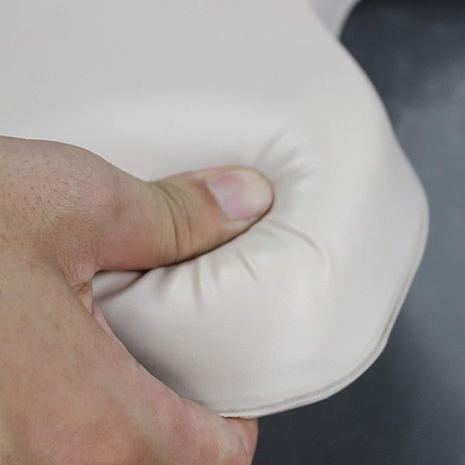MUUL-WHCH Commode Seat Cushion, White U Shape Padded Cushion for Bedside Commodes, Chair, Shower Wheelchair