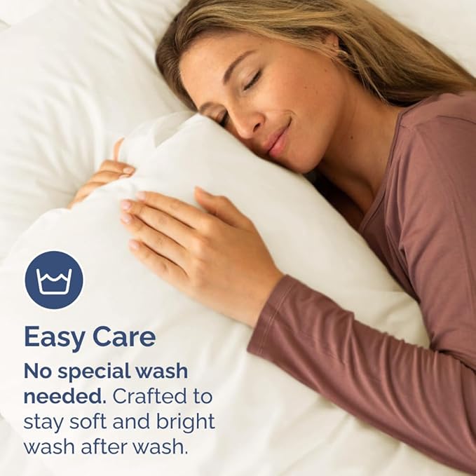 Queen Pillow Cases Set of 10 - Ultra Soft Hotel Quality Pillowcase Covers - Comfy, Cozy & Wrinkle Free - Shrink, Stain and Fade Resistant - Machine Washable Pillow Protectors - 10 Pcs Set - Off White