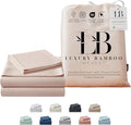Split King Size Sheet Set | 2 Fitted Sheets for Sleep Number & Adjustable Beds | Organically Grown | Ultra Soft & Cooling |100% Viscose | 17" Deep Pocket [Vintage Pink]