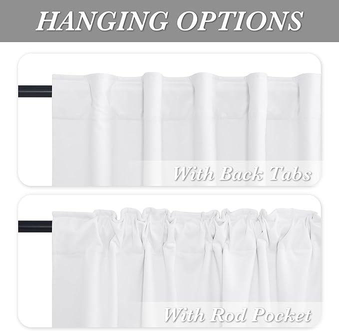RYB HOME 100% Blackout White Velvet Curtains for Bedroom, Back Tab and Rod Pocket Thermal Insulated Room Darkening Curtains for Living Room Nursery, White, 52W x 96L, 2 Panels