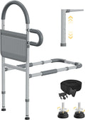 JivaJot Bed Rails for Elderly Adults Safety, Bedrails for Elderly Adults Grab Bar Bed Handrails, Cane for Seniors with Non-Slip Ergonomic Handle and Storage Pocket, Fit Twin, Full, Queen, King