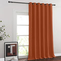 NICETOWN Blackout Curtains & Drapes - Privacy Thermal Efficiency Backdrop Curtains for Bedroom Room Divider Living Room Patio Sliding Glass Door, Wide 80 x Long 144 inch, Burnt Orange, 1 Panel