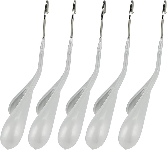Mawa by Reston Lloyd BodyForm Series Non-Slip Space-Saving Clothes Hanger For Jackets, Suits & Coats, 16-1/2",Style 42/L, Set of 5, White