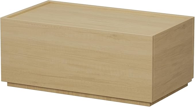 Stackable Storage Drawers, Wooden Drawer Storage Organizer, Modern Nightstands with Wooden Drawers, Small Storage Cabinet, Modular Design, Available in 2 Sizes for Versatile Use Oak Large