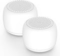 Babelio White Noise Sound Machine for Adults Kids Baby, Mini, 15 Non-looping Sounds, Timer, Memory Function, Easy to Pocket and Travel White 2 Pack