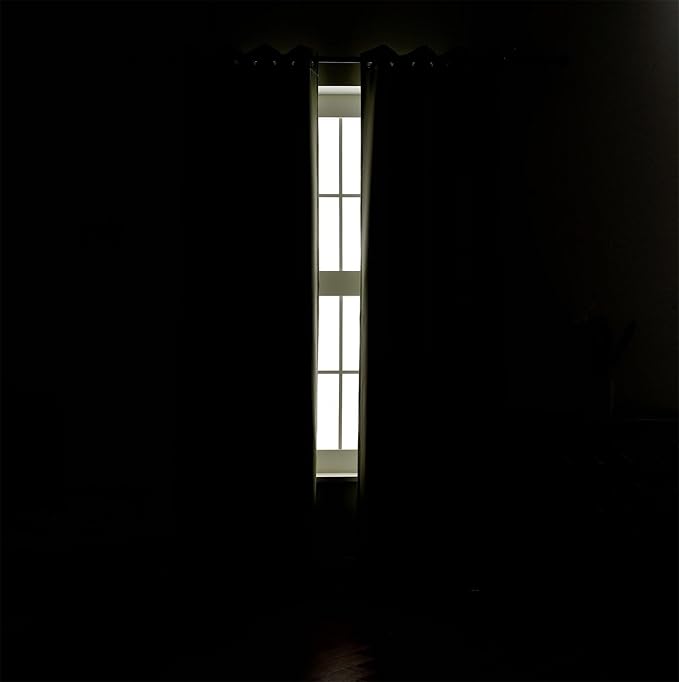 MIUCO Room Darkening Soild Grommets Blackout Curtains Panels for Doors Window Curtains 8 Eyelets Set of 2 52 Inch Wide 95 Inch Long Sage, Bonus 2 Tie Backs Included