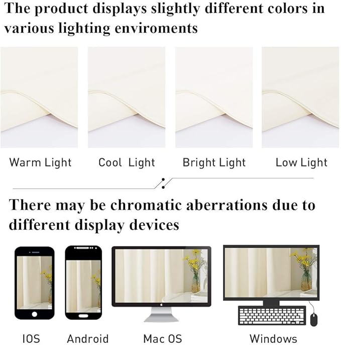 StangH Velvet Curtains 120 inches Long - Ivory White Room Darkening Privacy Protect Window Drapes for Living Room/Sliding Door, Rod Pocket Backdrop Curtains for Party, W52 x L120, 2 Panels