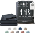 Luxury Bamboo Market | King Size Bed Sheet Set | 100% Viscose Made from Bamboo | Organically Grown | Ultra Soft | Cooling Sheets for Hot Sleepers | 17" Deep Pocket [Charcoal Grey]