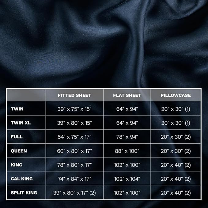 LUXOME 100% Rayon (Viscose) from Bamboo Pillowcase Set (Standard/Queen) | 400 Thread Count | Moisture-Wicking | Envelope Closure | Navy