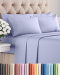 Cal King 6 Piece Sheet Set - Cooling, Comfy & Breathable - Hotel Luxury Bedding, Includes Fitted Sheet for Women, Men, Kids & Teens - 1 Flat, 1 Fitted Sheet, 4 Pillowcases w/Deep Pockets - Lavender