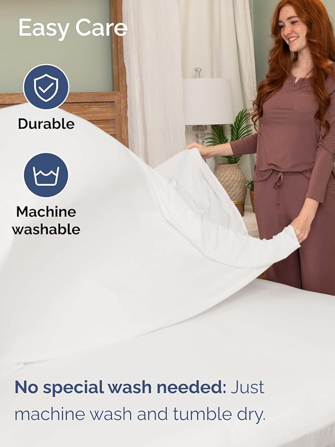 Extra Deep Queen Sheet Set - 6 Piece Breathable and Cooling Sheets - Hotel Luxury Bed Sheets Set - Easy Fit - Soft, Wrinkle Free and Comfy Sheets Set - Antique White Sheet Set with Extra Deep Pockets