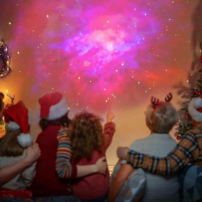 SFOUR Astronaut Galaxy Projector Night Light，Lights for Bedroom,Kids Room Decor Aesthetic, Adjustable Head Angle,Gift for Kids Adults Home Party Ceiling Decor，Christmas Gift