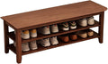 Shoe Rack Bench for Front Door Entrance, Solid Wood Shoe Bench for Closet, Entryway, Mudroom, Hallway, 39.4 inches