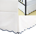 HIG King Bed Skirt - Easy Fit Scallop Edge Pleated Bedskirts with Spilt Coner, 12 Inch Drop Anti-Slip Dust Ruffle, Thick Fabric for Enhanced Privacy, Pre-Washed for Long-Lasting Use, Machine Washable