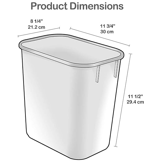 Acrimet Wastebasket Bin for Recycling and Waste, 3.25 Gallon/ 13 Quart/ 12 Liter (Plastic) (Green and Blue) (Set of 2)