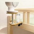 PoolTechX Fan Holder for Dorm Bed, Wooden Clamp Fan Holder for Woozoo Fan,Fit Bunk & Lofted Bed, College Dorm Essentials