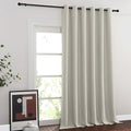 NICETOWN Blackout Curtains & Drapes - Privacy Thermal Efficiency Backdrop Curtains for Bedroom Room Divider Living Room Patio Sliding Glass Door, Wide 80 x Long 144 inch, Natural, 1 Panel
