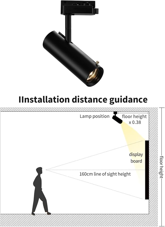 LED Ceiling Spotlight, 9w Cob Ceiling Spot Light, Zoomable Light, Narrow Beam Angle Adjustable Anti-Glare Ra>90 for Hotel Art Gallery Restaurant Lighting