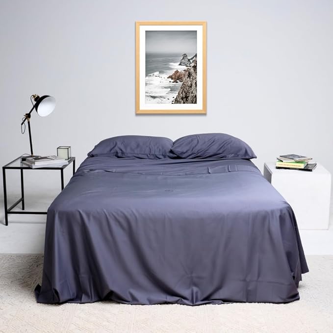 THE LAD COLLECTIVE 2.0 Bedding Set - 4 Piece Sheet & Pillow Case Set, Custom Cotton Blend, Soft, Comfortable, Temperature Regulating, & Easy-to-Use - (Twin XL, Yosemite)