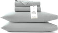 BOLL & BRANCH Signature Hemmed Sheet Set - King, Shore - Luxury 100% Organic Cotton - Includes 1 Flat, 1 Fitted, 2 Pillowcases - Buttery Soft