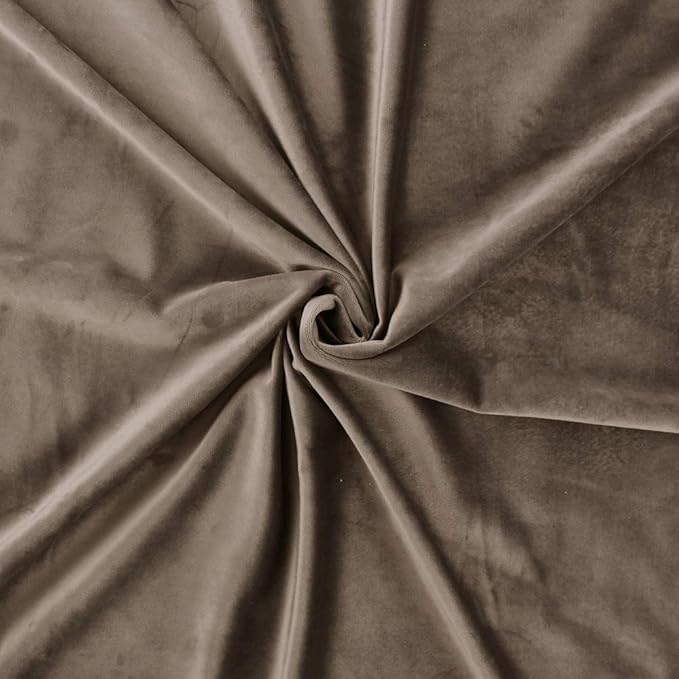 StangH Taupe Curtains 94 inches Long Premium Velvet Blackout Drapes for Bedroom/Office, Heavy Soft Curtains with Noise Reduction, Modern Neutral Home Decor, W52 x L94, 2 Panels