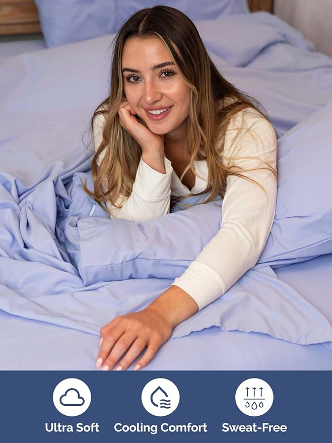 Extra Deep Twin XL Sheet Set - 4 Piece Breathable & Cooling Sheets - Hotel Luxury Bed Sheets Set - Easy & Secure Fit - Soft, Wrinkle Free & Comfy Sheets Set - Lavender Sheet Set w/Extra Deep Pockets