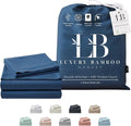 Full Size Sheet Set | 100% Viscose | Organically Grown | Ultra Soft | Cooling Sheets for Hot Sleepers | 17" Deep Pocket [Midnight Blue]