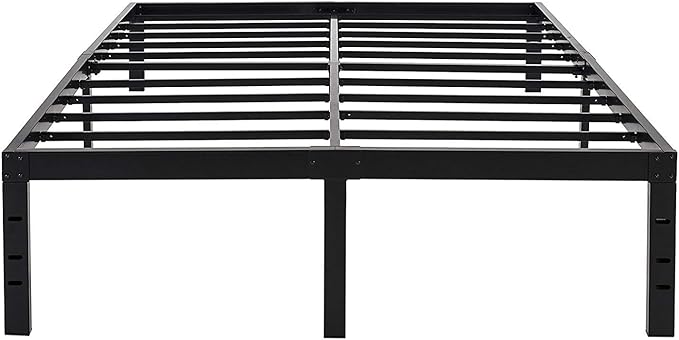 45MinST 18 Inch Maximum Storage Bed Frame/Reinforced Platform /3500lbs Heavy Duty/Easy Assembly/Mattress Foundation/Steel Slat/Noise Free, Full