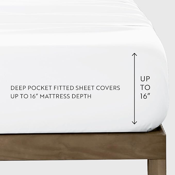 Linen Market Brushed Microfiber Twin XL Sheet Set 3 Piece – Oeko-TEX Certified Ultra Soft & Wrinkle-Free - 16" Deep Pocket Sheets - Easy Care Twin XL Size - Navy