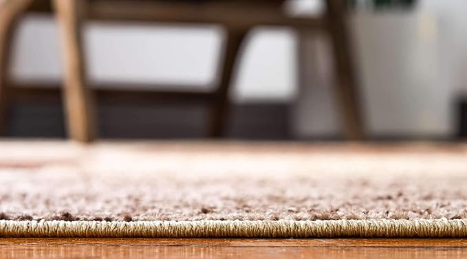 Unique Loom Autumn Collection Area Rug - Providence (2' x 6' 1" Runner, Light Brown/ Beige)