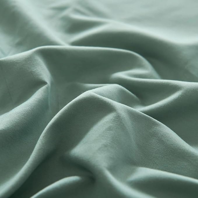 Bed Skirt Queen Size Ruffled Bed Skirt with Split Corners, Queen Bed Skirts 14 Inch Drop with Platform, 14'' Queen, Sage Green