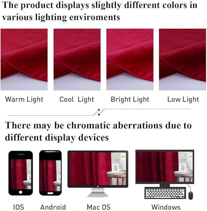 StangH Theater Red Velvet Curtains 120 inches Long, Luxury Christmas Home Decor Room Darkening Thermal Insulated Window Curtains for Living Room Bedroom, Rod Pocket Backdrops, W52 x L120, 2 Panels