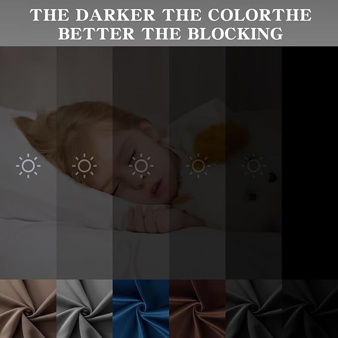 Blackout Curtains for Bedroom 1 Panel, Custom Curtains Thermal Insulated Navy Blue, Rod Pocket Room Darkening Drapes for Living Room Windows Luxury Decor(Custom Size,Navy Blue)