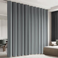 Room Divider Blackout Curtain Track Curtains Wall Dividers Panels Screen for Living Rooms Bedroom Office Privacy Partition Separation, W100 × L84 Inch,1 Panel, Light Grey