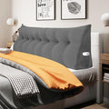 WOWMAX Headboard Wedge Pillow King Triangular Headboard Pillow Bed Wedge Pillow Bolster Pillow for Bed Daybed Pillows with Removable Cover, Corduroy(100% Cotton)