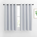 NICETOWN Room Darkening Curtains for Living Room - Window Treatment Thermal Insulated Grommet Darkening Panels/Drapes for Bedroom (Light Grey=Greyish White, 2 Panels, 52 by 45)