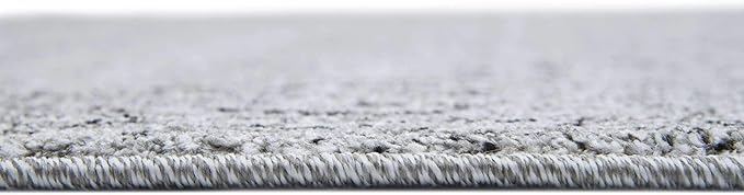 Unique Loom Del Mar Collection Area Rug - Jennifer (7' 10" Square, Gray/ Black)